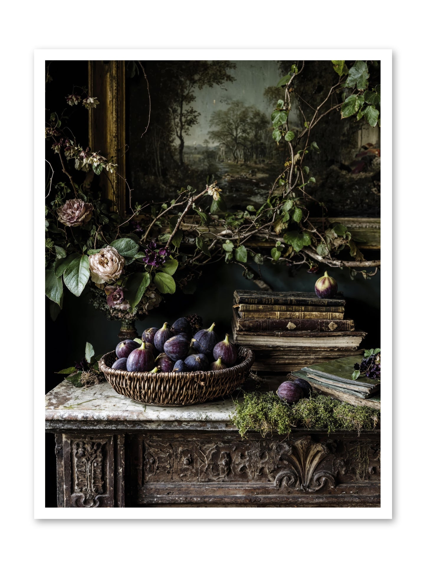 The Muted Sonnet -- Loose Canvas Print 30x40