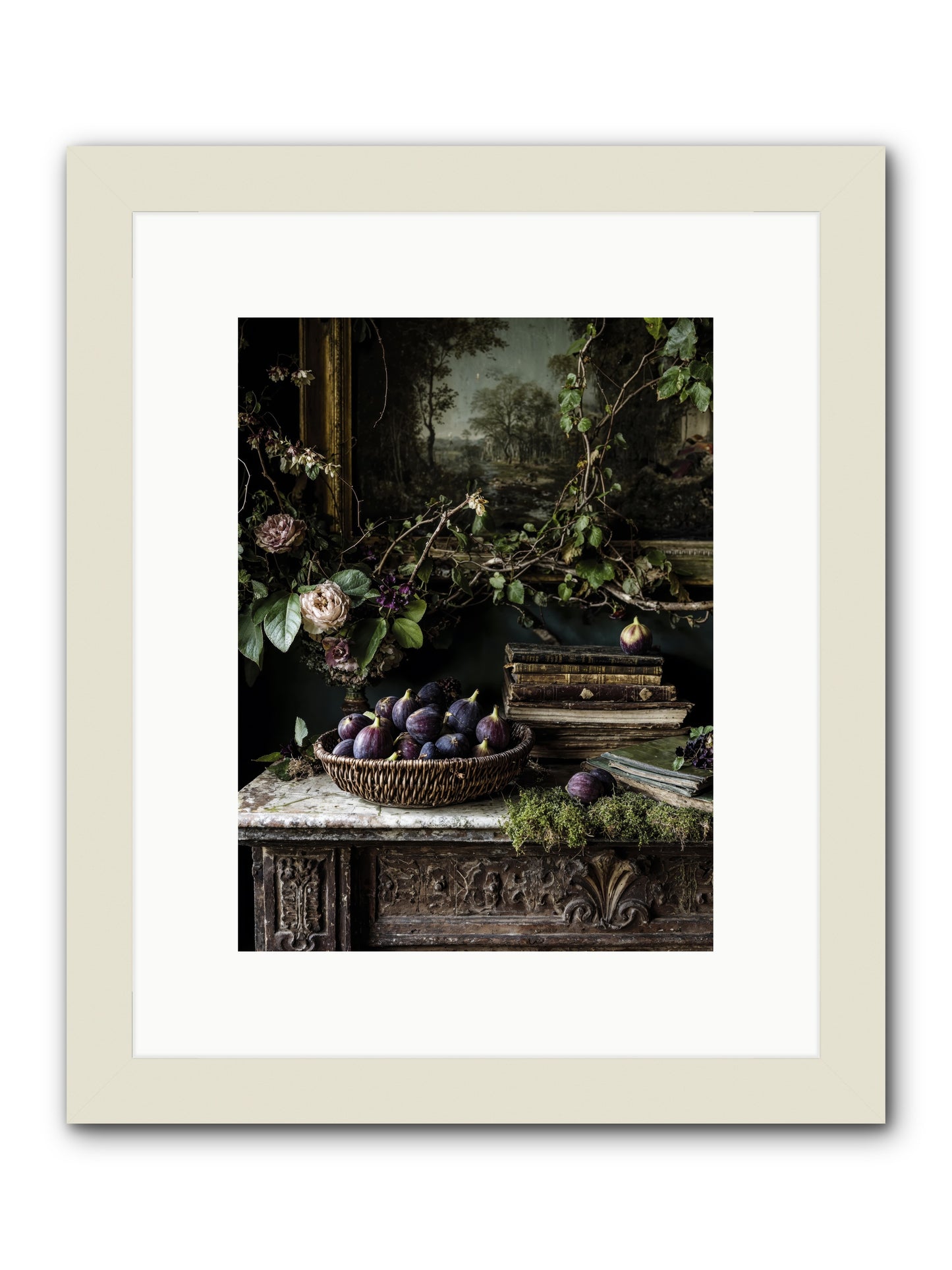 The Muted Sonnet -- Framed Print - White 9x12