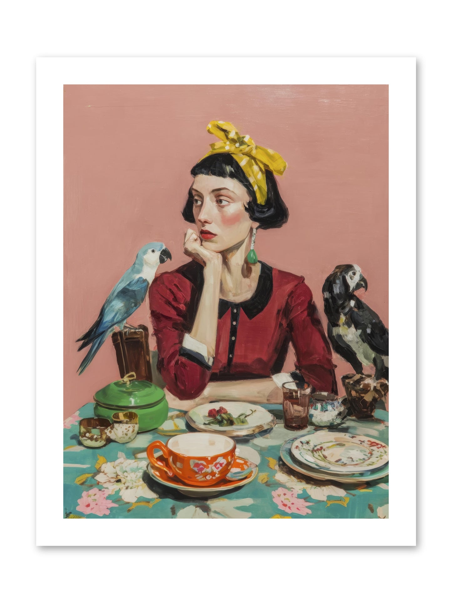 The Naturalist's Evening Ritual -- Paper Print 12x16