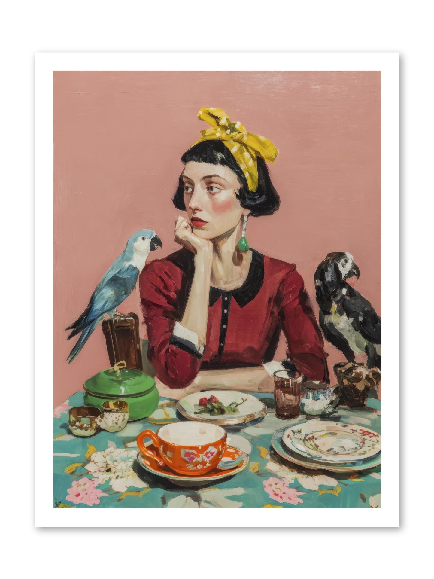 The Naturalist's Evening Ritual -- Loose Canvas Print 18x24