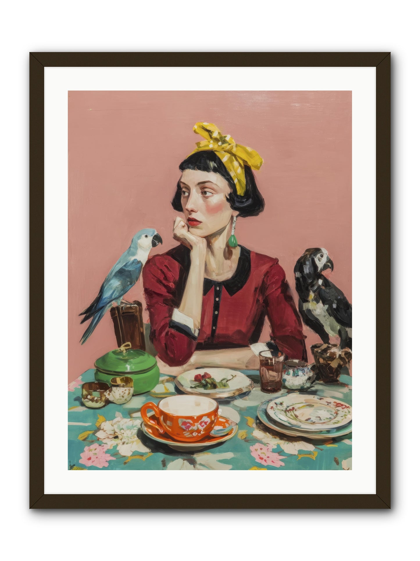 The Naturalist's Evening Ritual -- Framed Print - Black 24x32