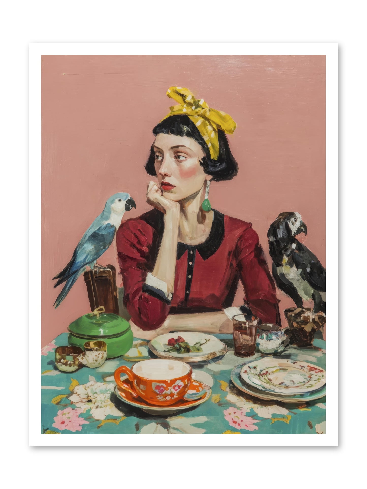 The Naturalist's Evening Ritual -- Paper Print 24x32