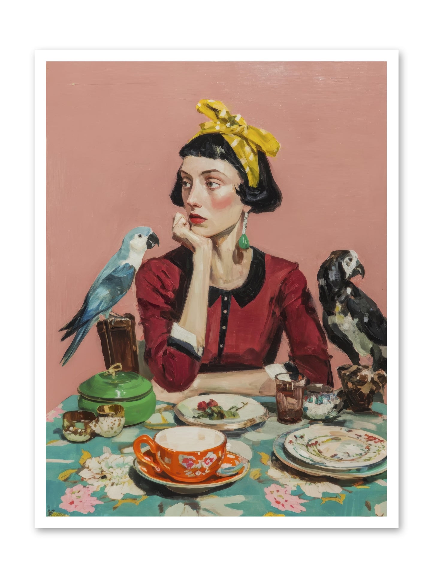 The Naturalist's Evening Ritual -- Paper Print 30x40