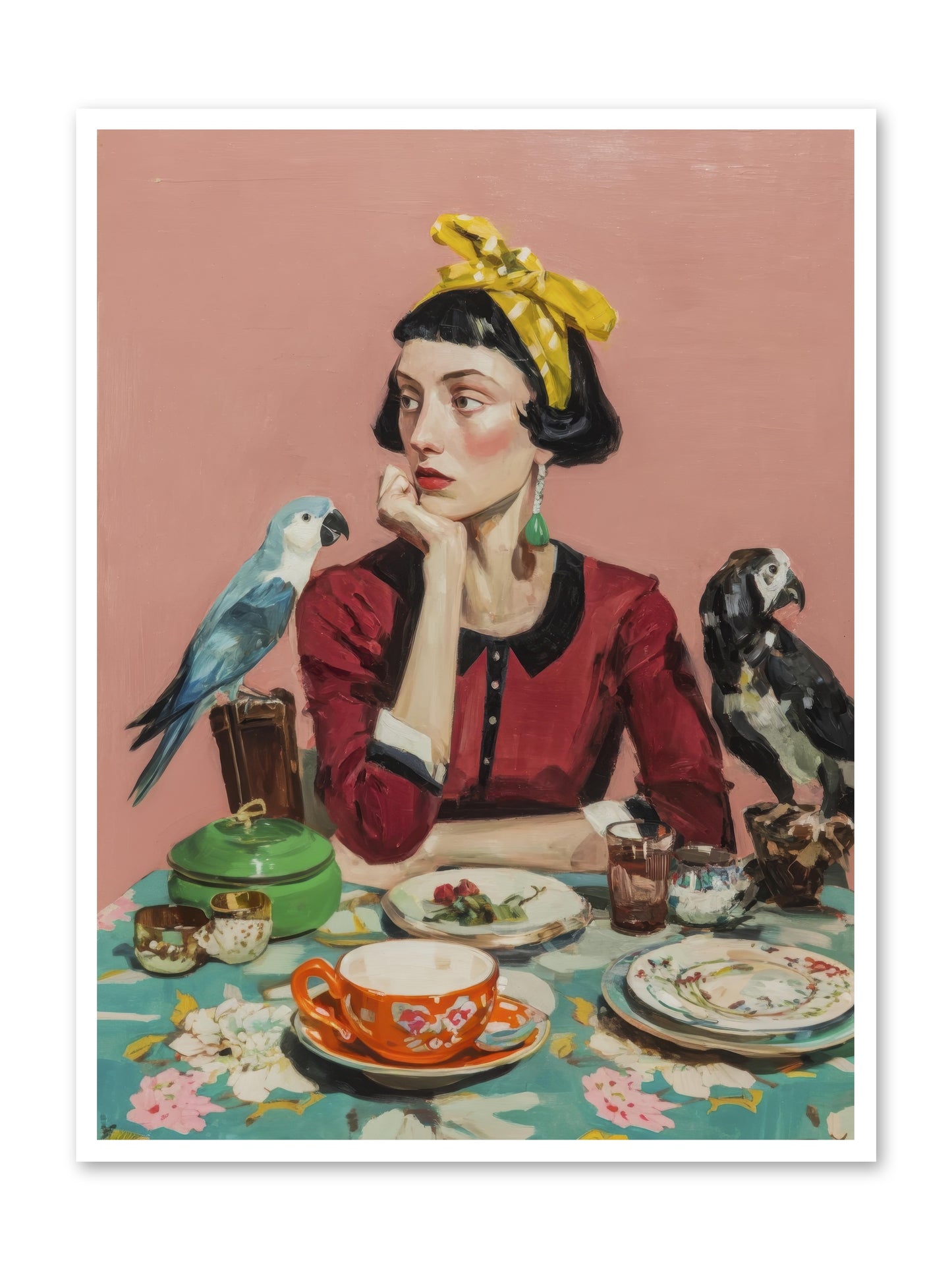 The Naturalist's Evening Ritual -- Loose Canvas Print 36x48