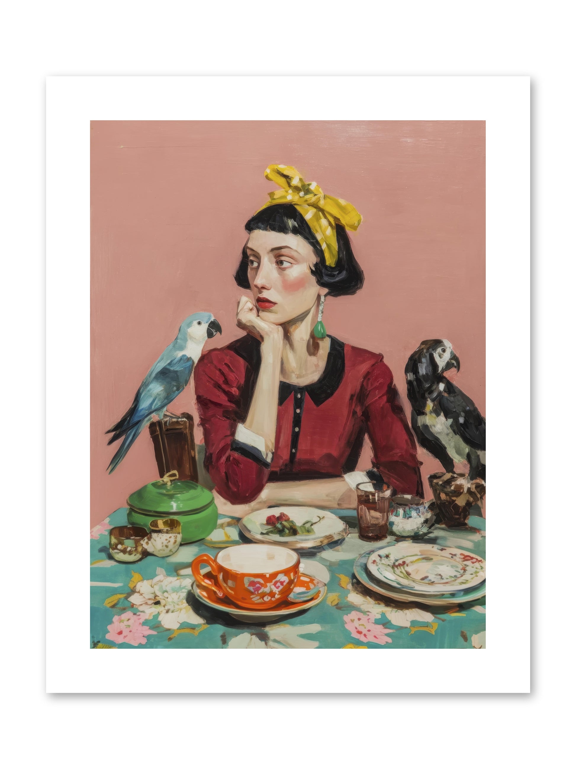 The Naturalist's Evening Ritual -- Paper Print 9x12