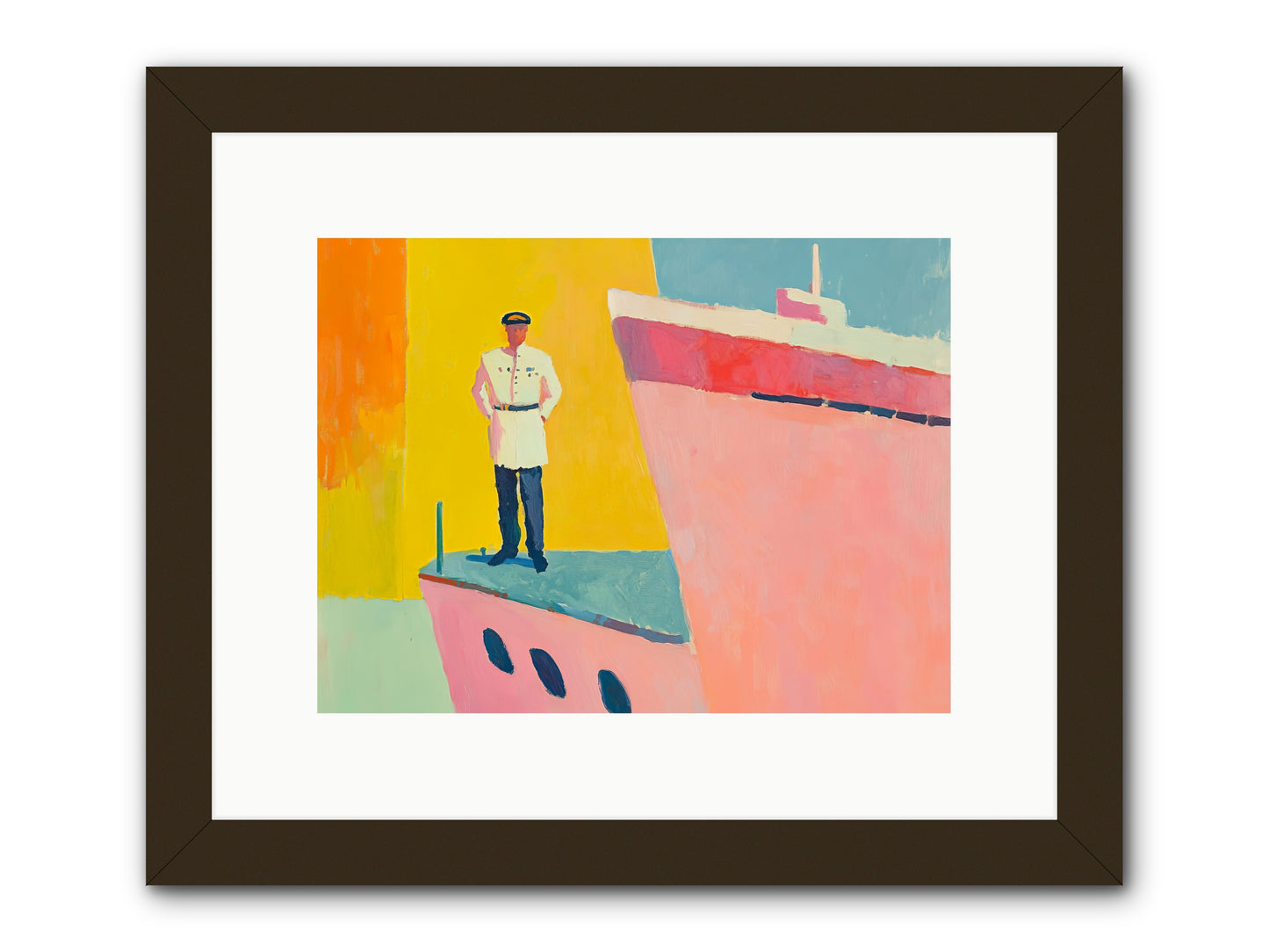 The Navigator -- Framed Print - Black 12x9