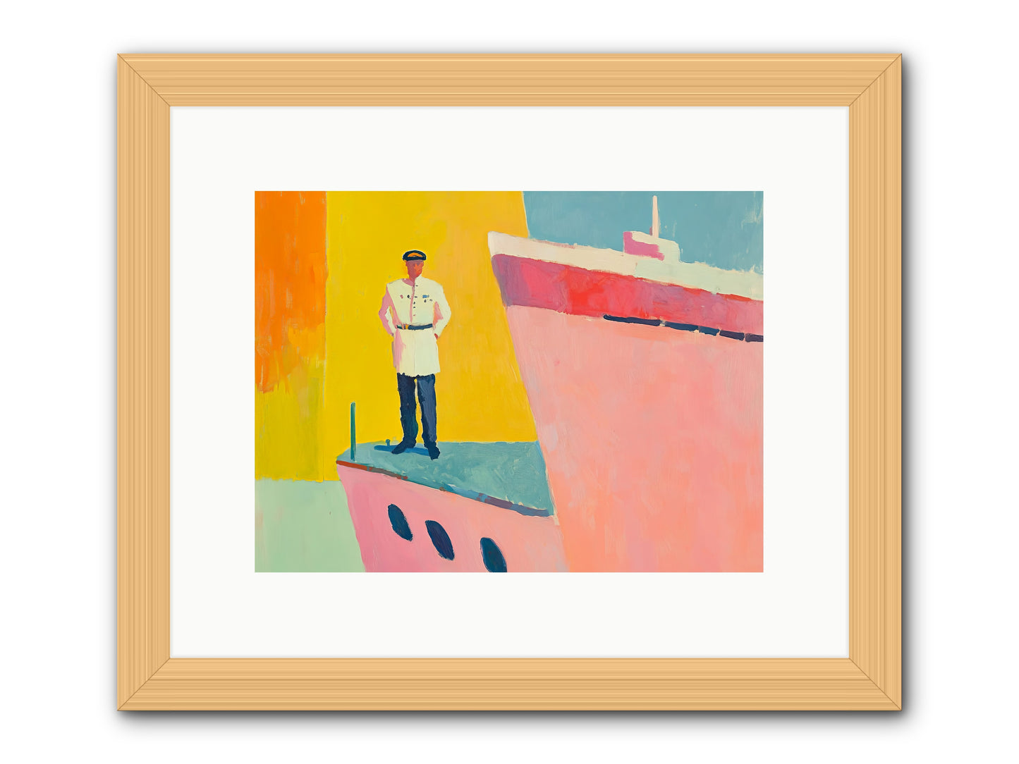 The Navigator -- Framed Print - Natural 12x9