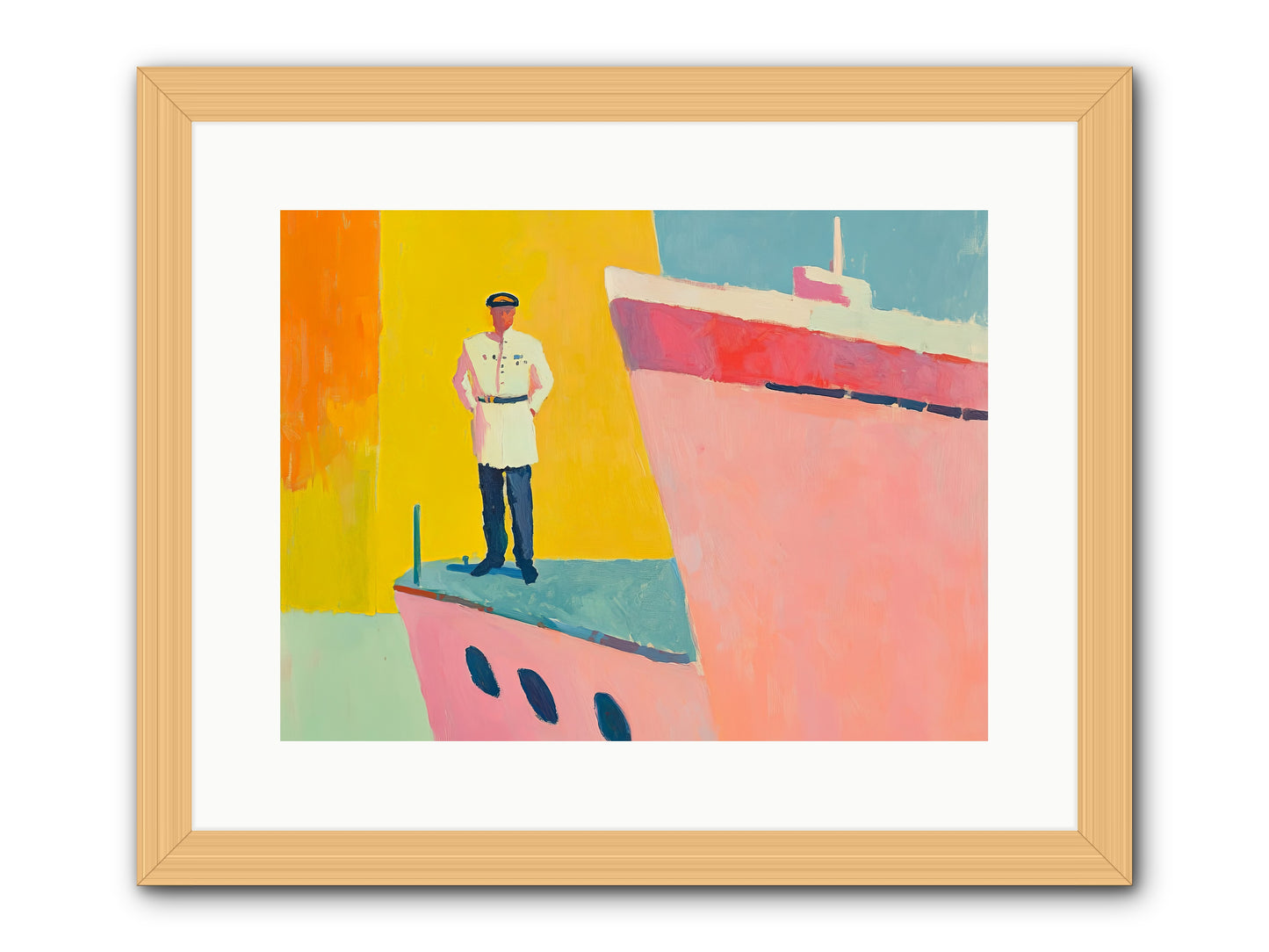 The Navigator -- Framed Print - Natural 16x12