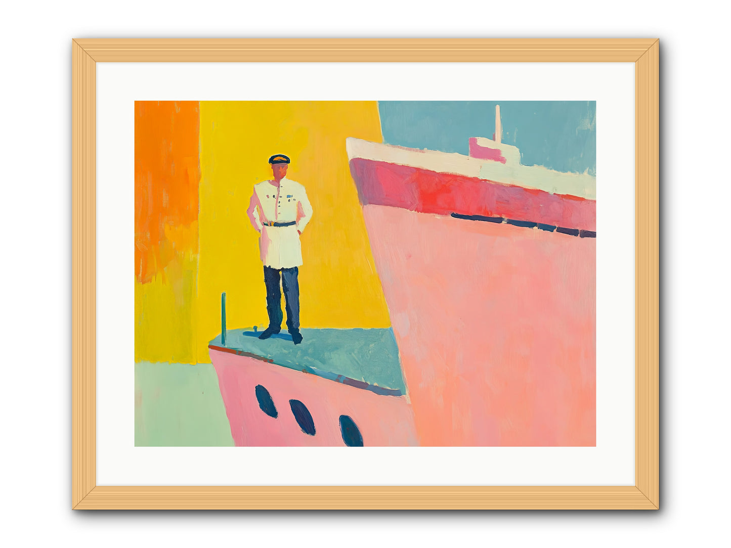 The Navigator -- Framed Print - Natural 24x18