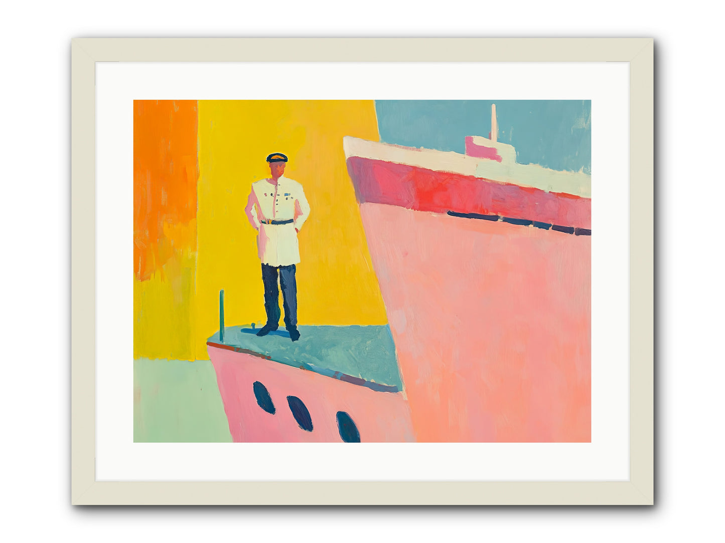 The Navigator -- Framed Print - White 24x18