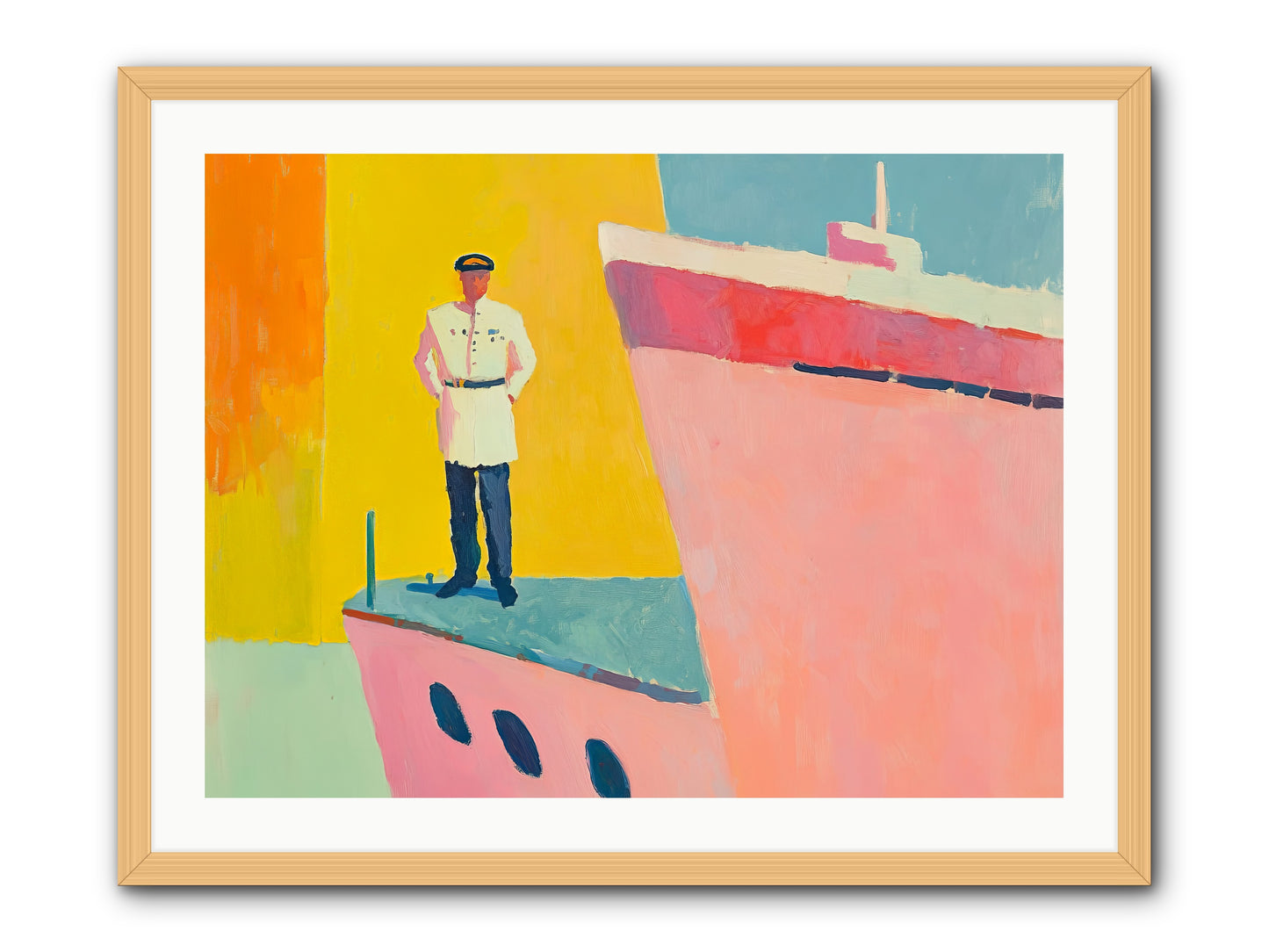 The Navigator -- Framed Print - Natural 32x24
