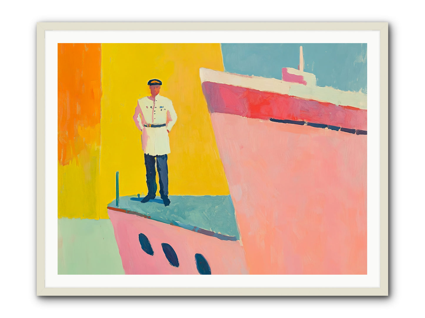 The Navigator -- Framed Print - White 48x36