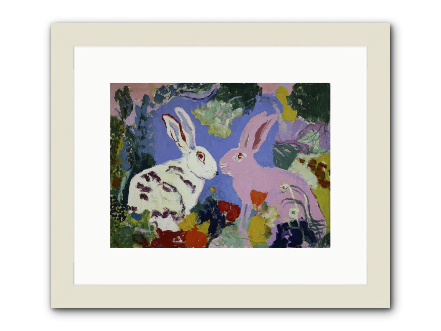 The Negotiation Of Spring -- Framed Print - White 12x9