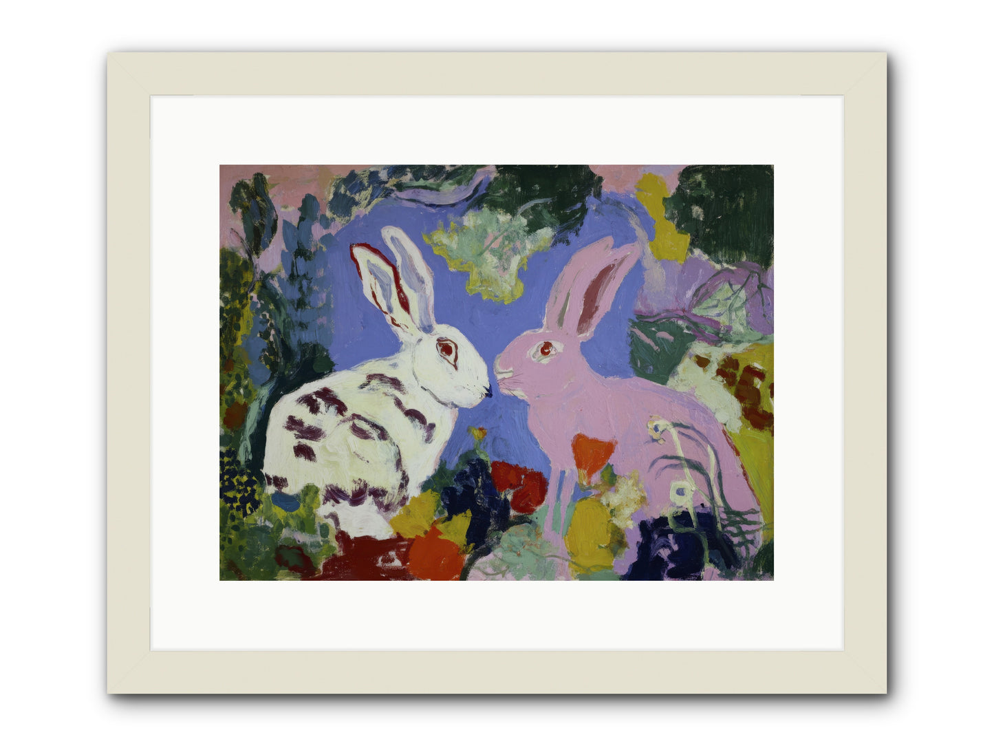 The Negotiation Of Spring -- Framed Print - White 16x12