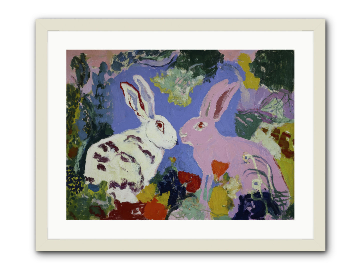The Negotiation Of Spring -- Framed Print - White 24x18