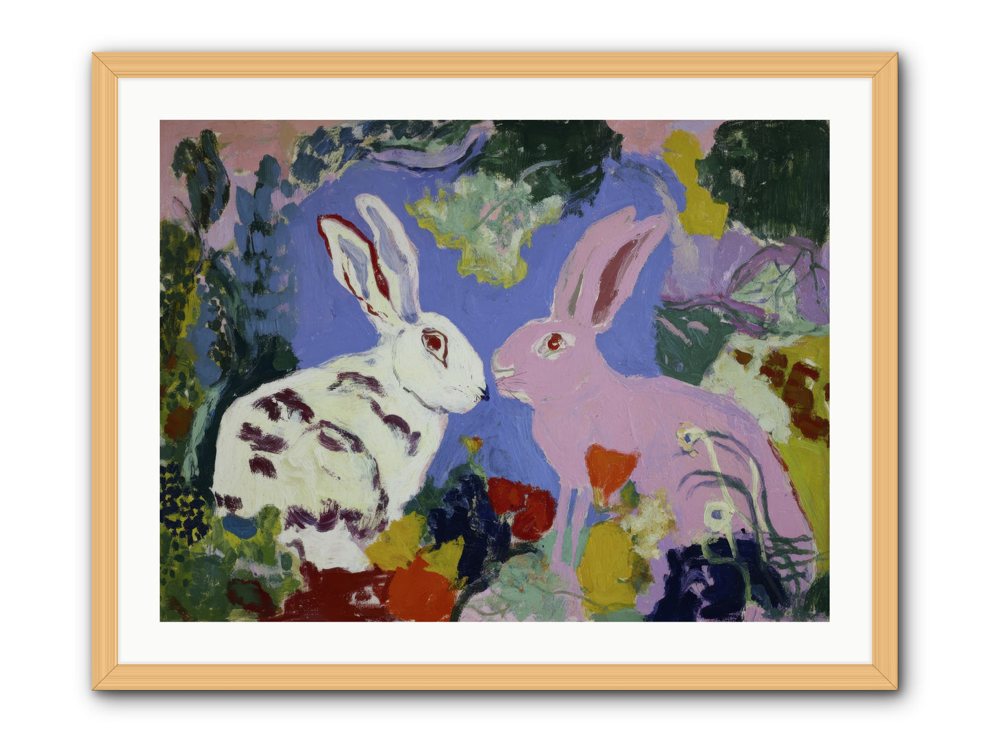 The Negotiation Of Spring -- Framed Print - Natural 32x24