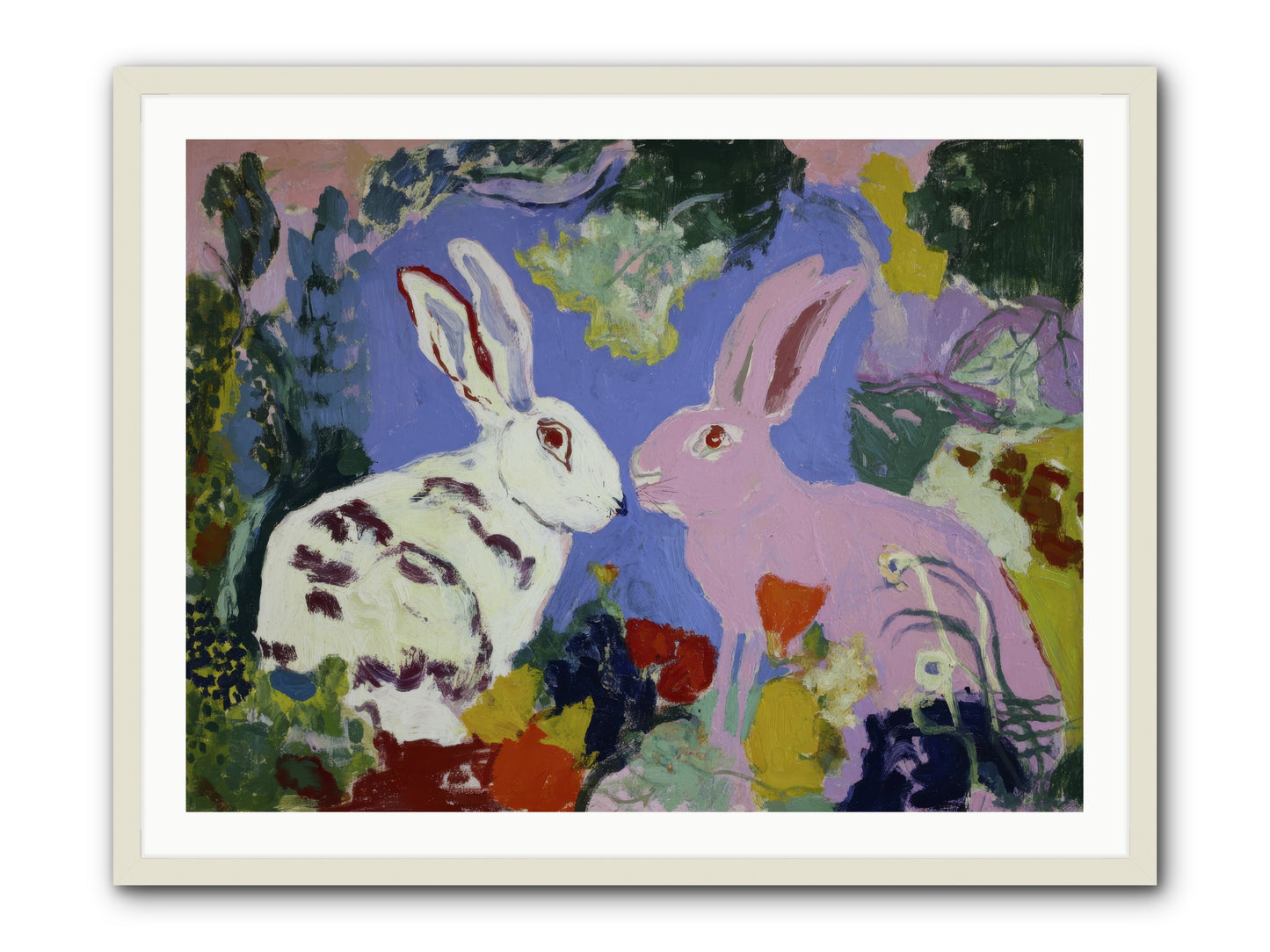 The Negotiation Of Spring -- Framed Print - White 40x30