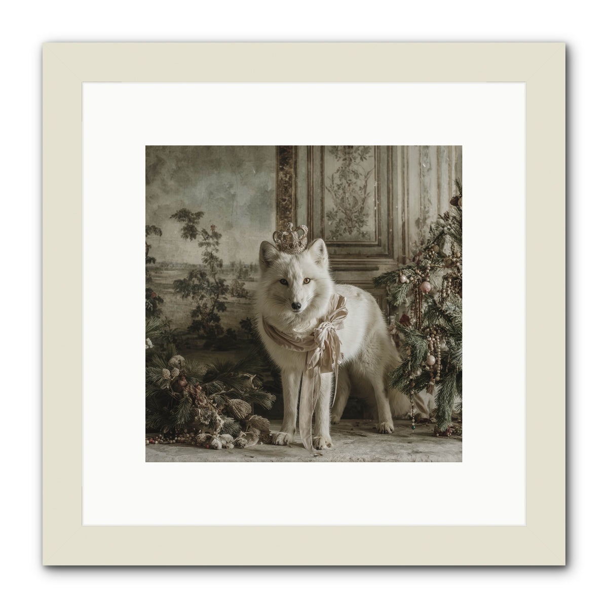 The Night Everything Shimmers -- Framed Print - White 10x10