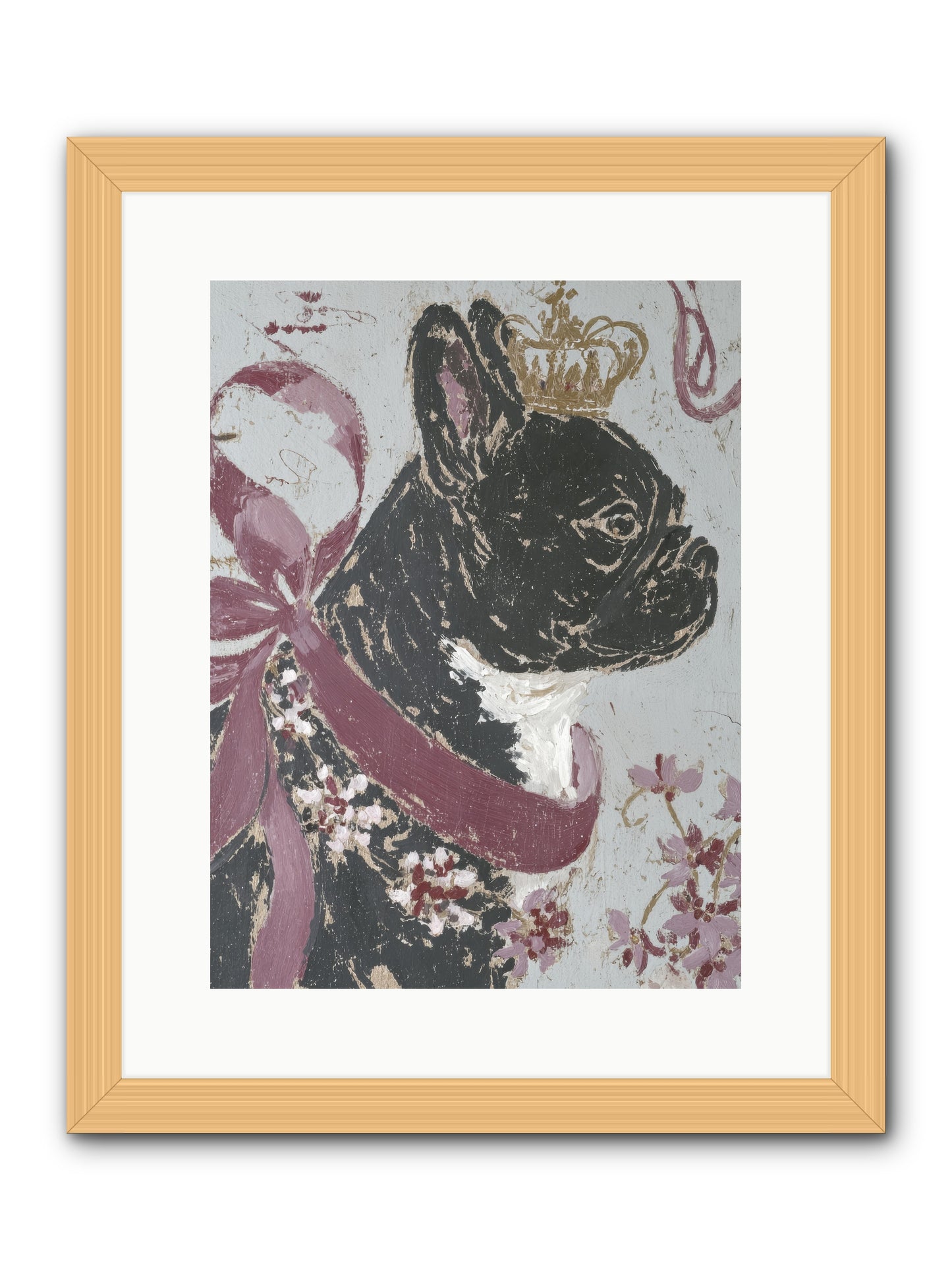 The Night Orchard Club -- Framed Print - Natural 12x16