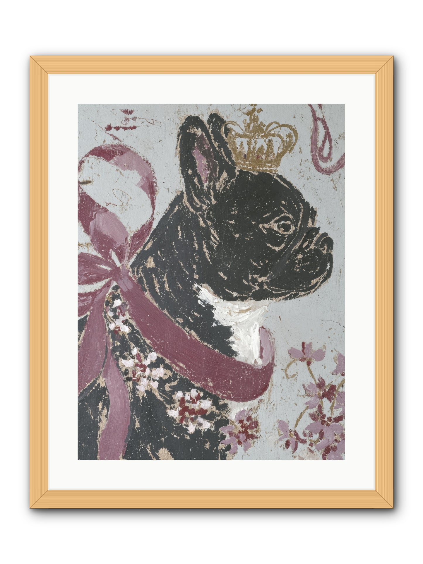 The Night Orchard Club -- Framed Print - Natural 18x24