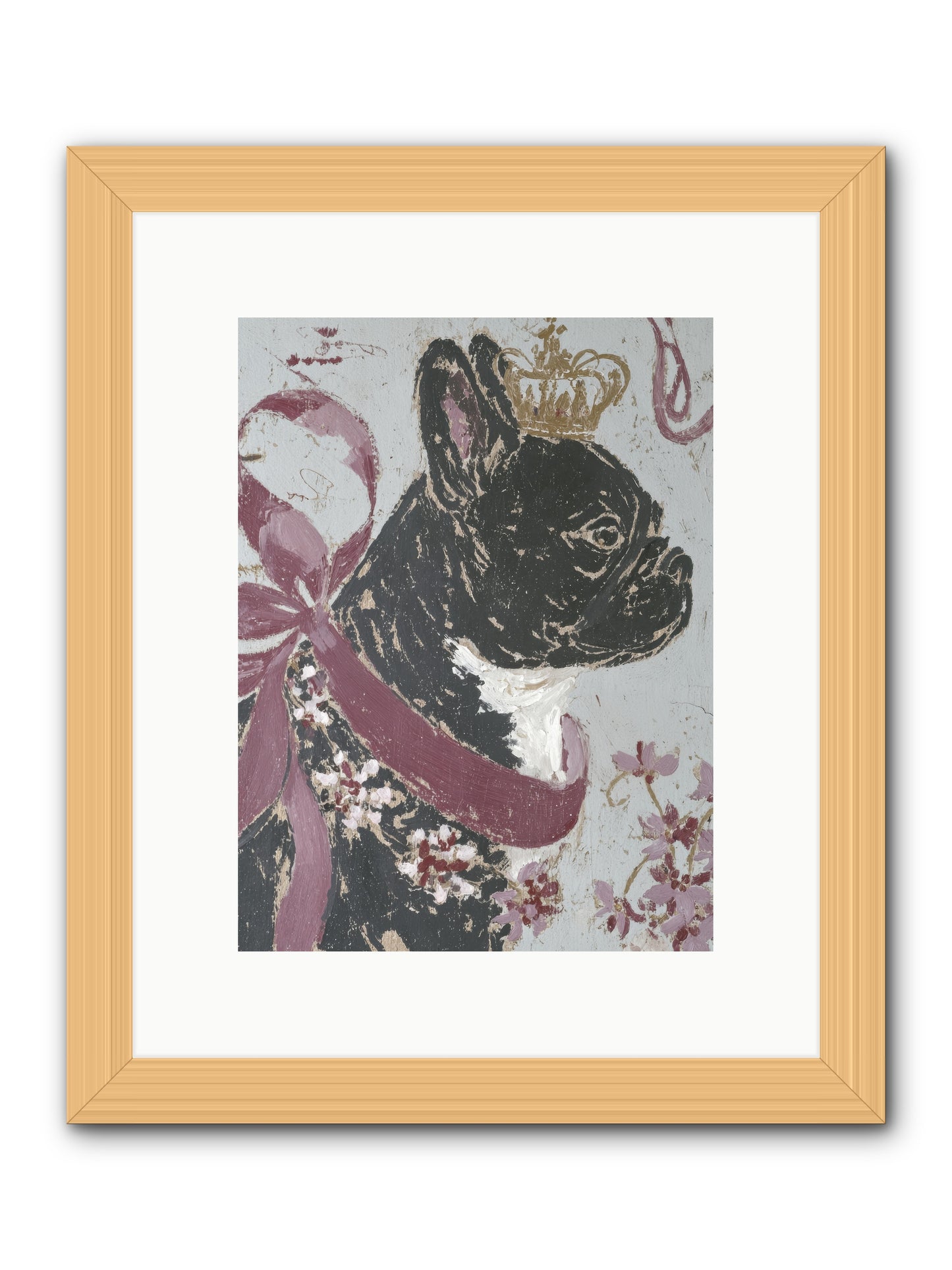 The Night Orchard Club -- Framed Print - Natural 9x12