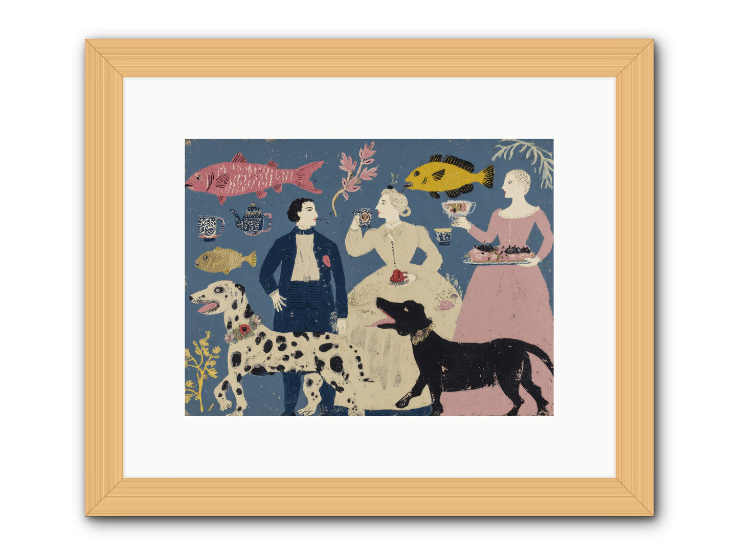 The Night They Did Everything at Once -- Framed Print - Natural 12x9