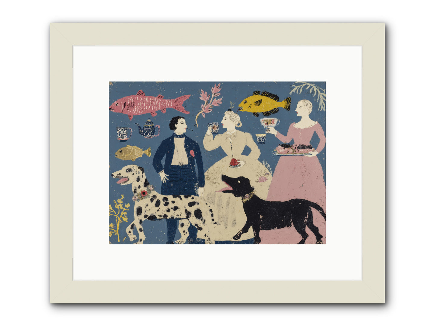 The Night They Did Everything at Once -- Framed Print - White 12x9
