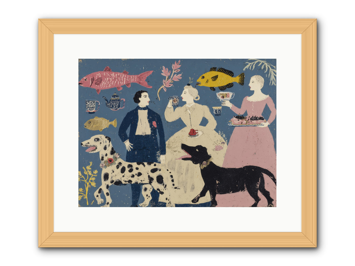 The Night They Did Everything at Once -- Framed Print - Natural 16x12