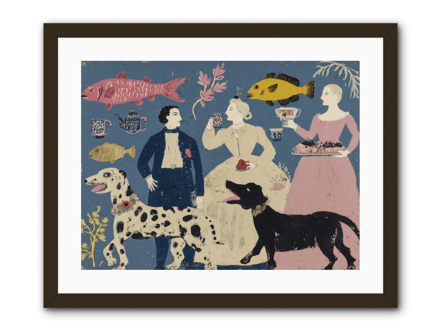 The Night They Did Everything at Once -- Framed Print - Black 24x18