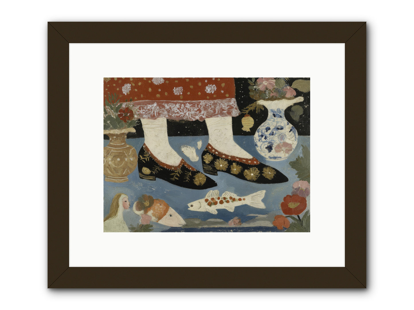 The Night We Sailed to Elsewhere -- Framed Print - Black 12x9
