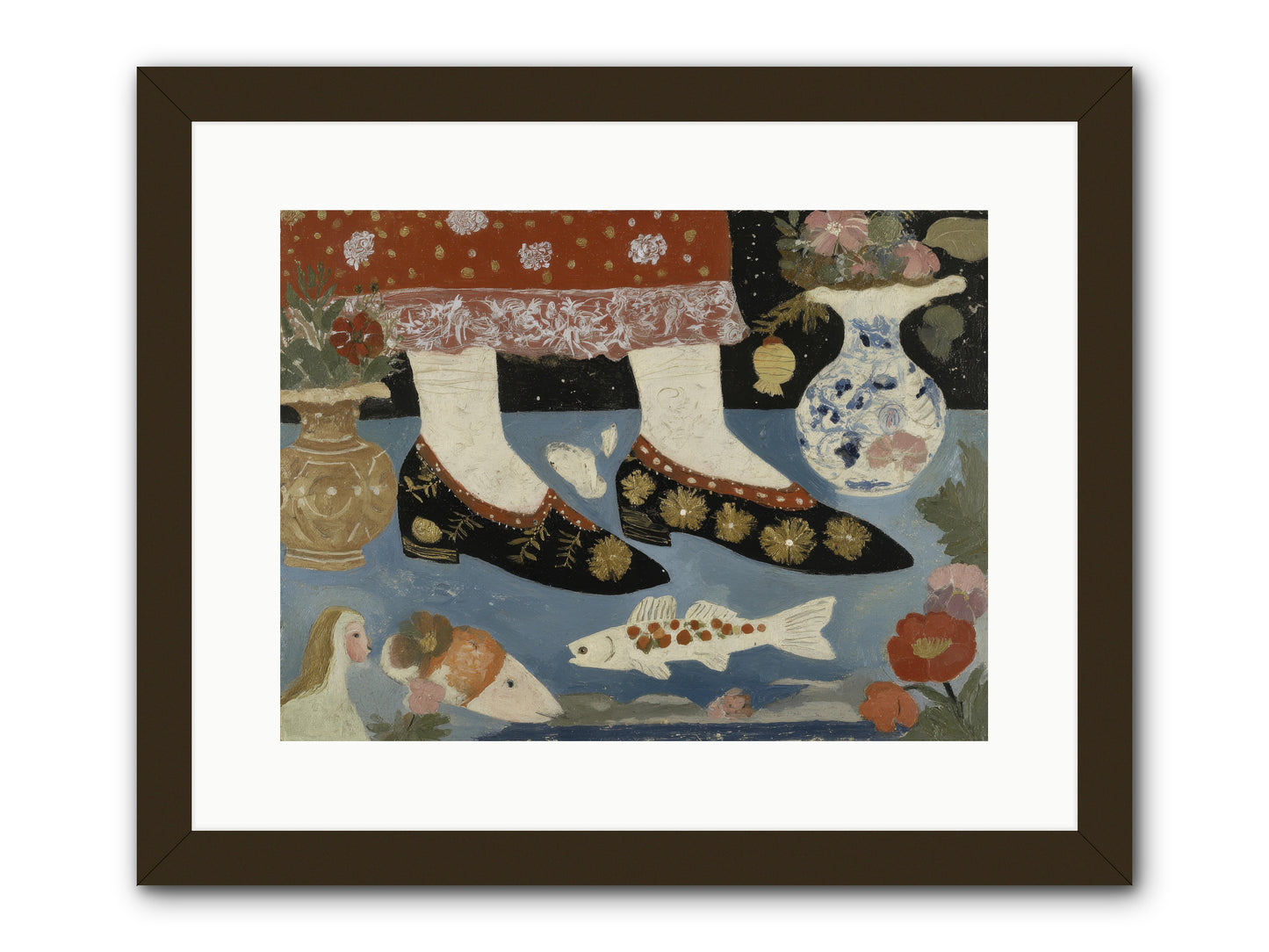 The Night We Sailed to Elsewhere -- Framed Print - Black 16x12