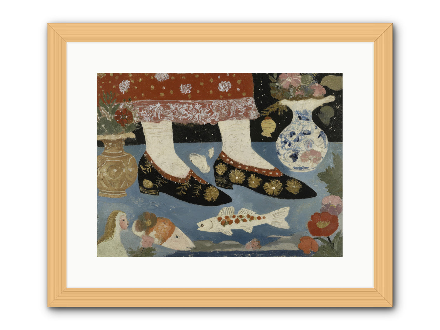 The Night We Sailed to Elsewhere -- Framed Print - Natural 16x12