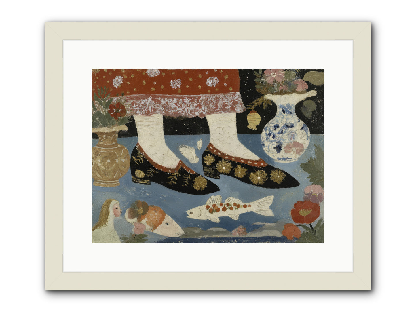 The Night We Sailed to Elsewhere -- Framed Print - White 16x12