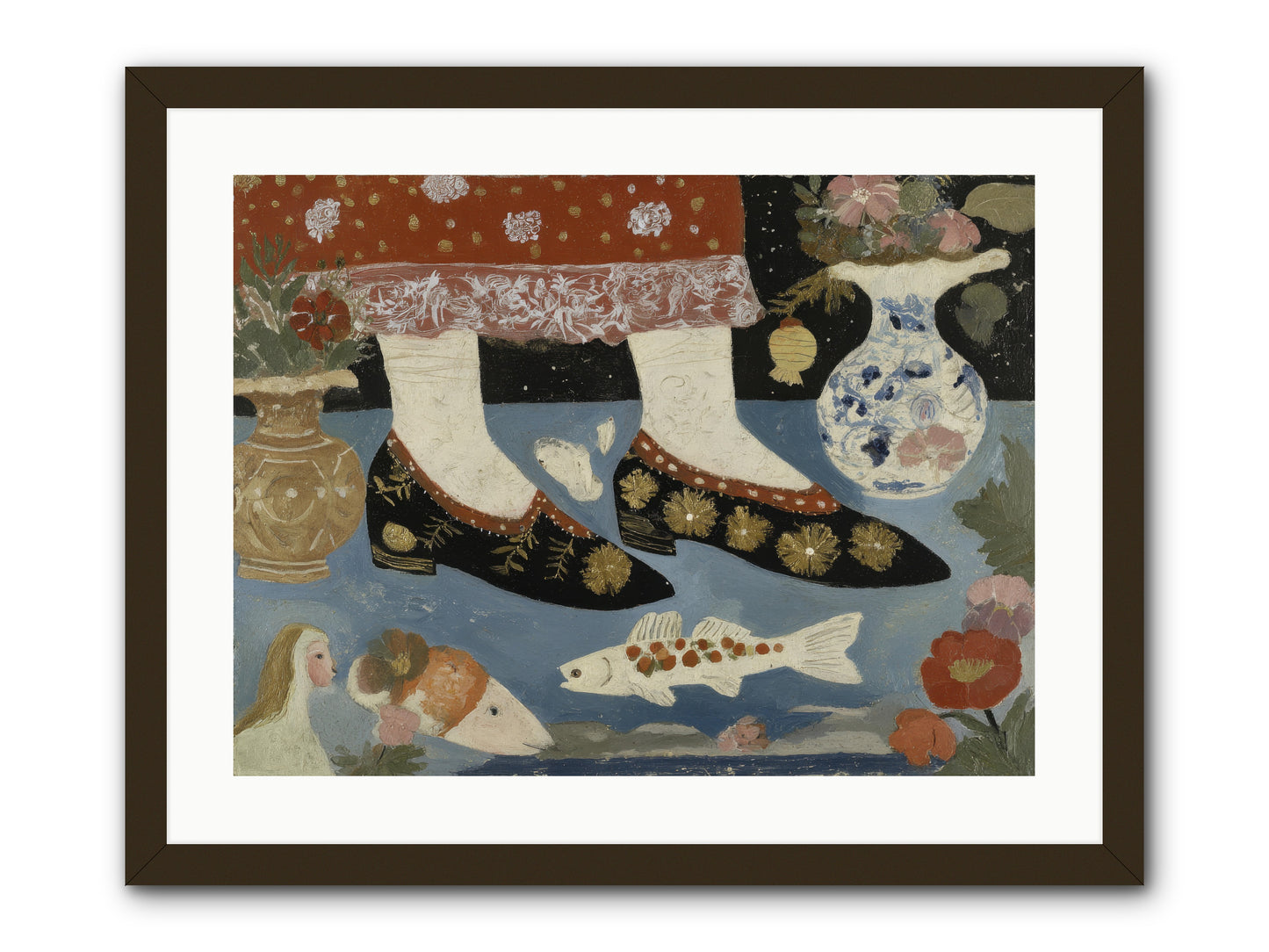 The Night We Sailed to Elsewhere -- Framed Print - Black 24x18