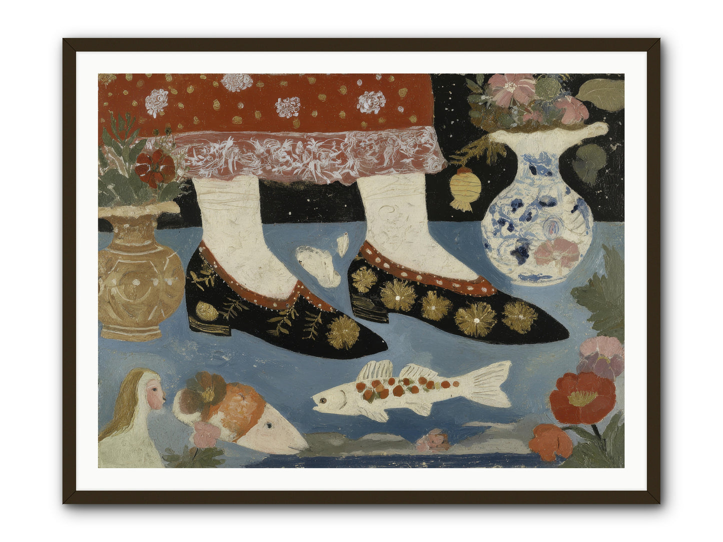 The Night We Sailed to Elsewhere -- Framed Print - Black 48x36