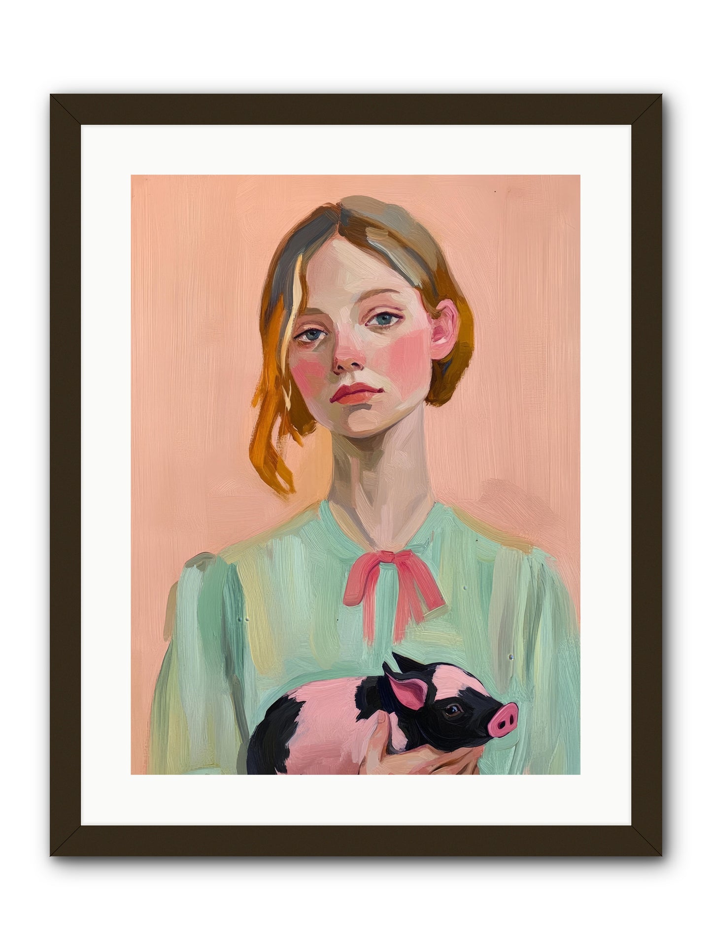 The Noble Barnyard -- Framed Print - Black 18x24
