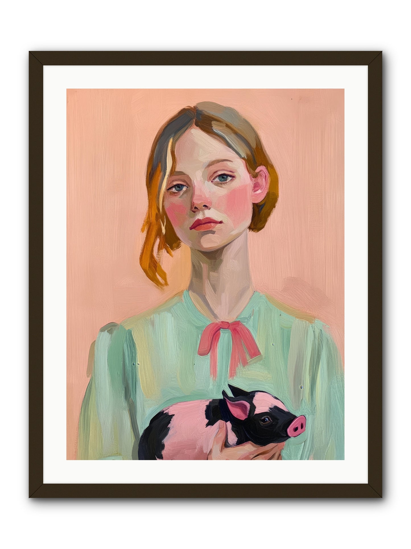 The Noble Barnyard -- Framed Print - Black 24x32