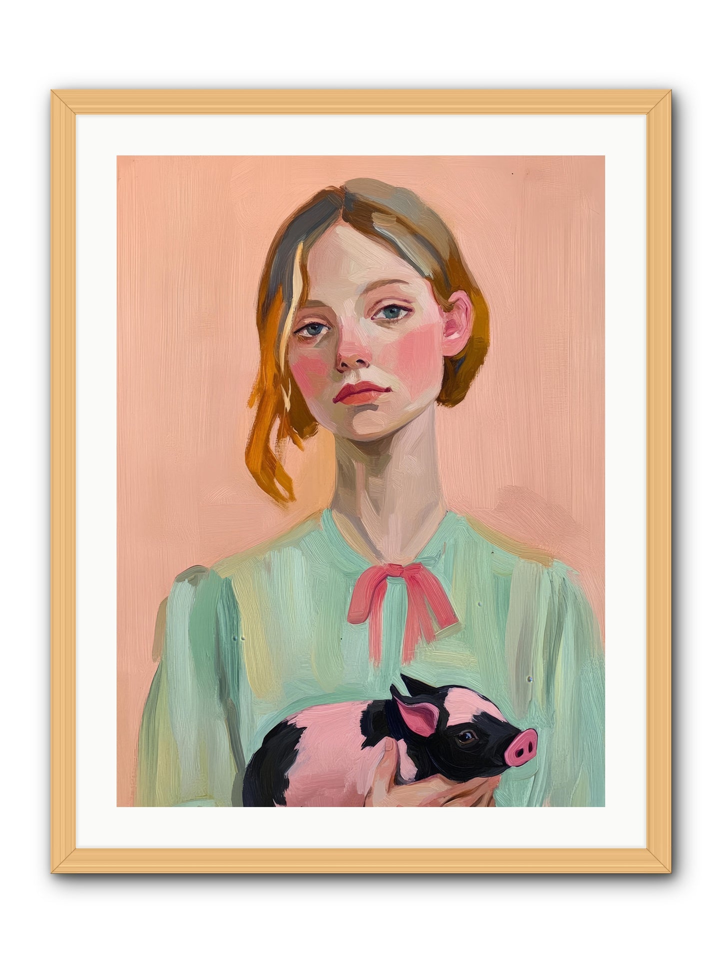 The Noble Barnyard -- Framed Print - Natural 24x32