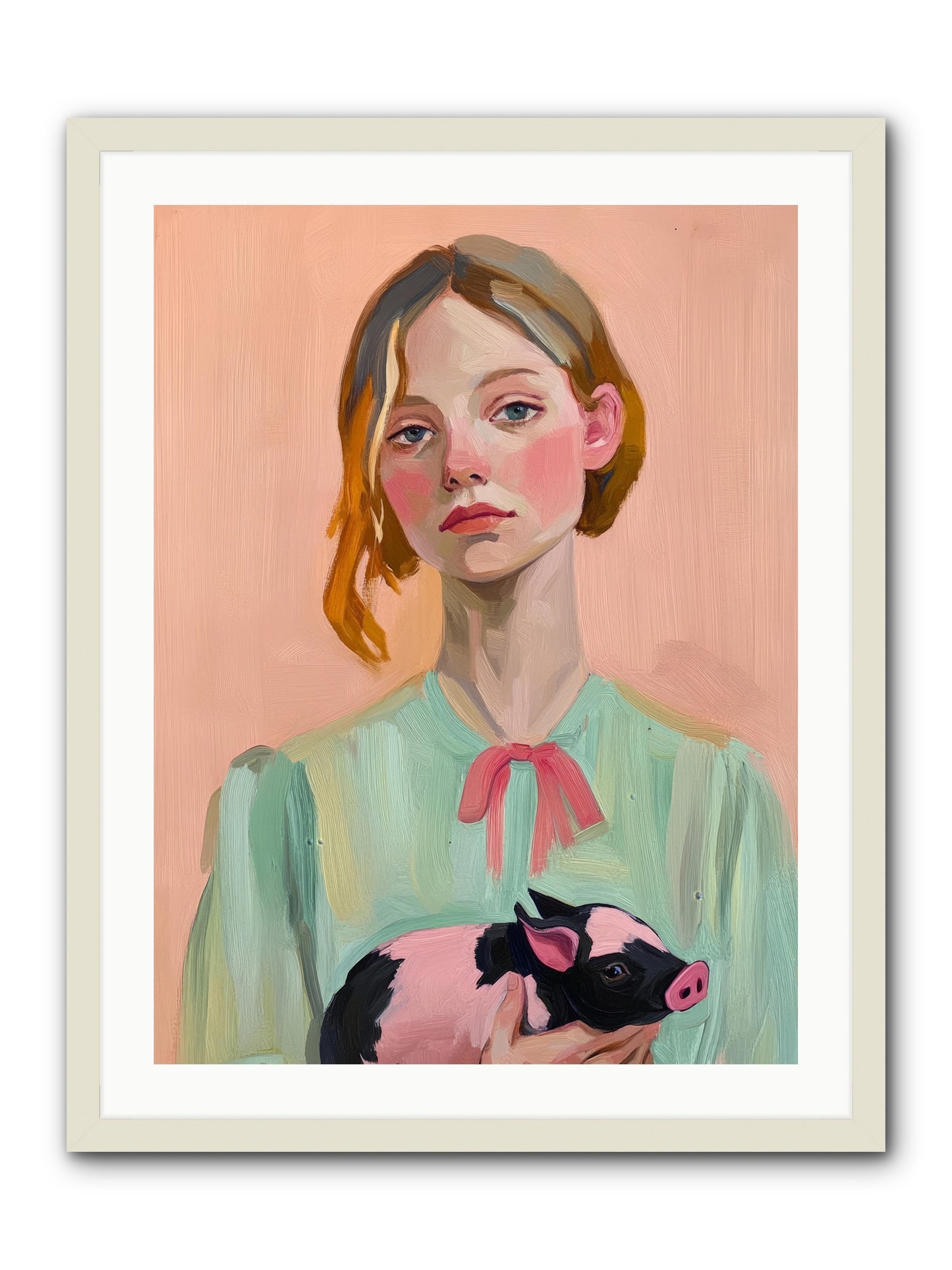 The Noble Barnyard -- Framed Print - White 24x32
