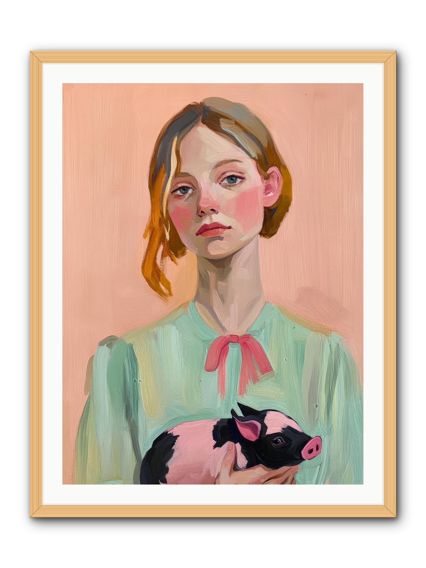 The Noble Barnyard -- Framed Print - Natural 30x40