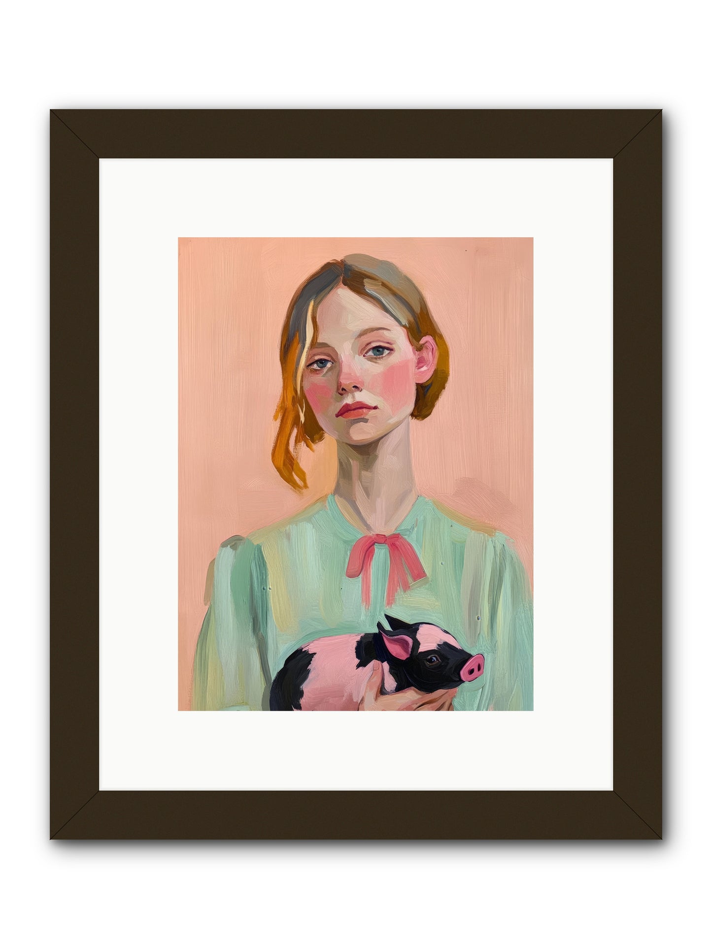 The Noble Barnyard -- Framed Print - Black 9x12