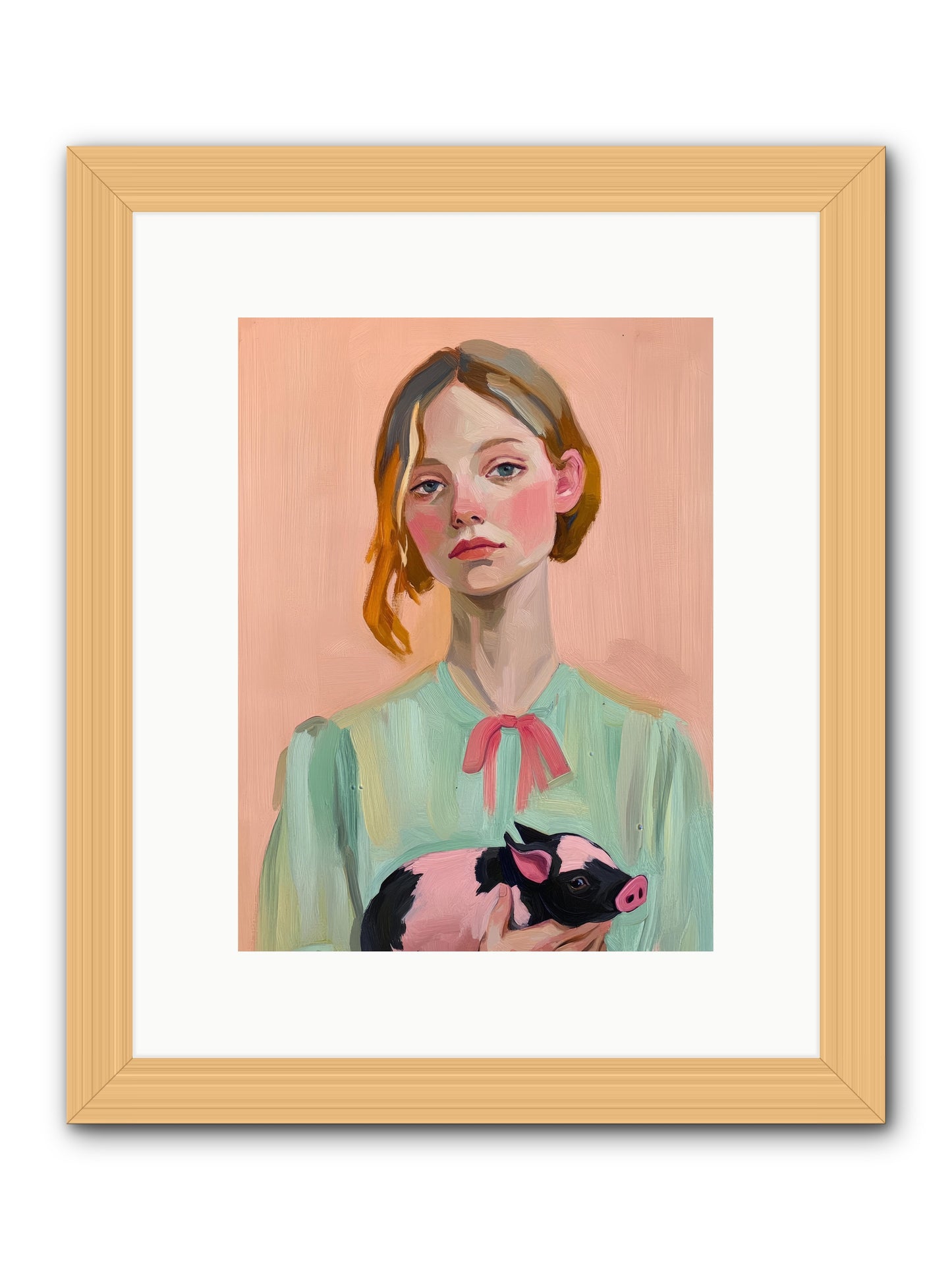 The Noble Barnyard -- Framed Print - Natural 9x12