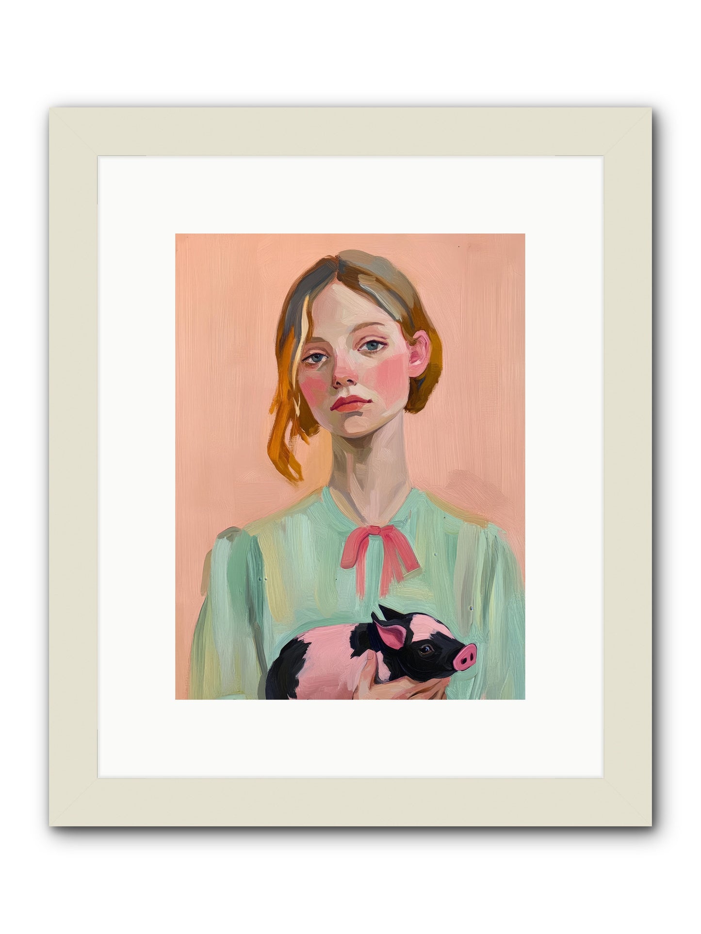 The Noble Barnyard -- Framed Print - White 9x12