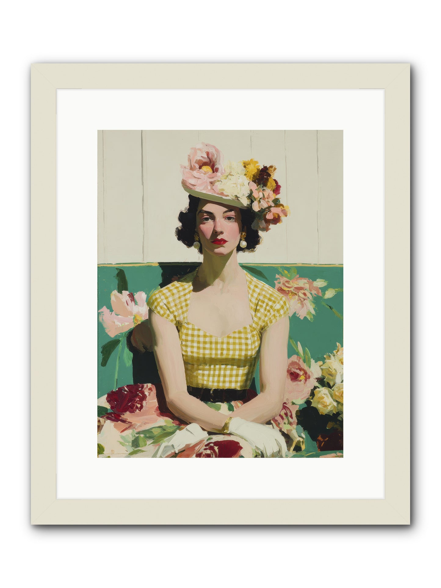 The One Who Commanded Spring -- Framed Print - White 12x16