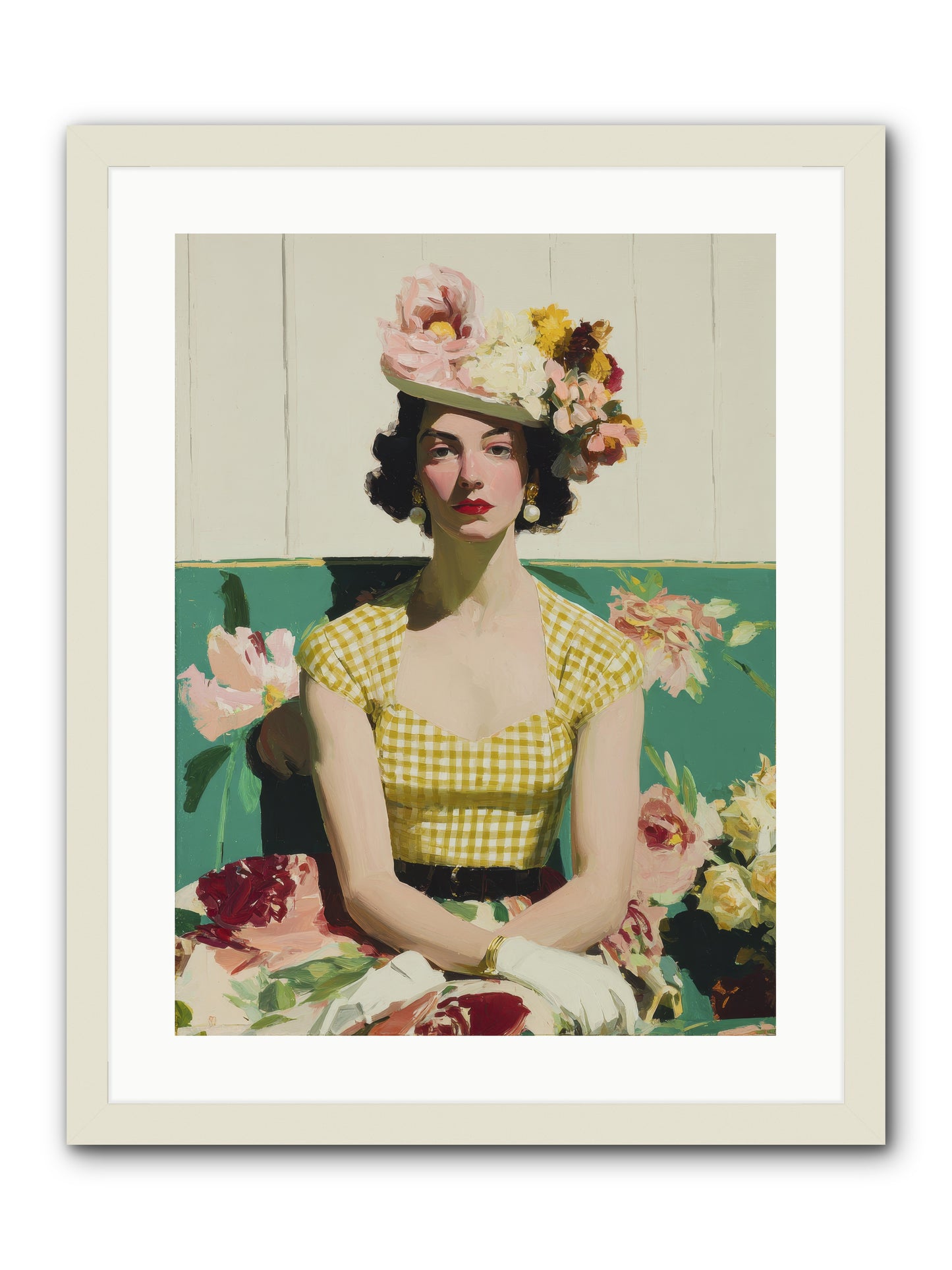 The One Who Commanded Spring -- Framed Print - White 18x24
