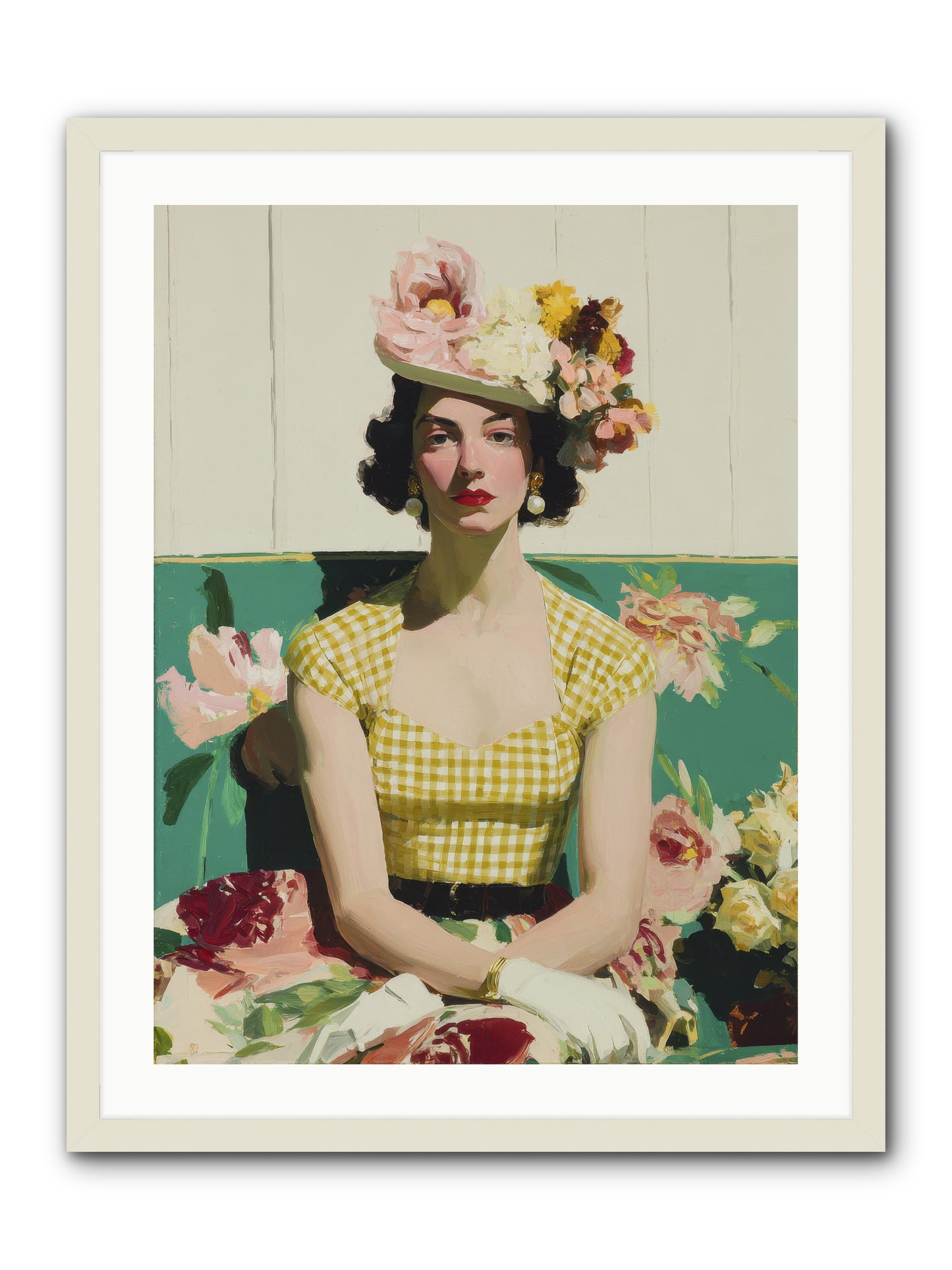 The One Who Commanded Spring -- Framed Print - White 24x32