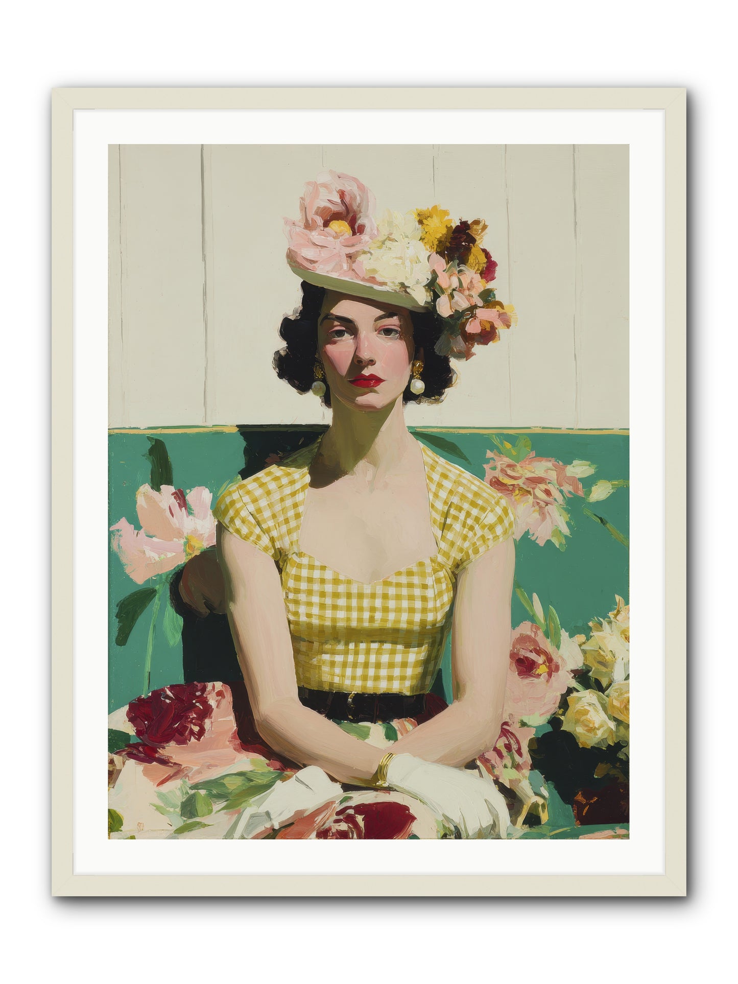 The One Who Commanded Spring -- Framed Print - White 30x40