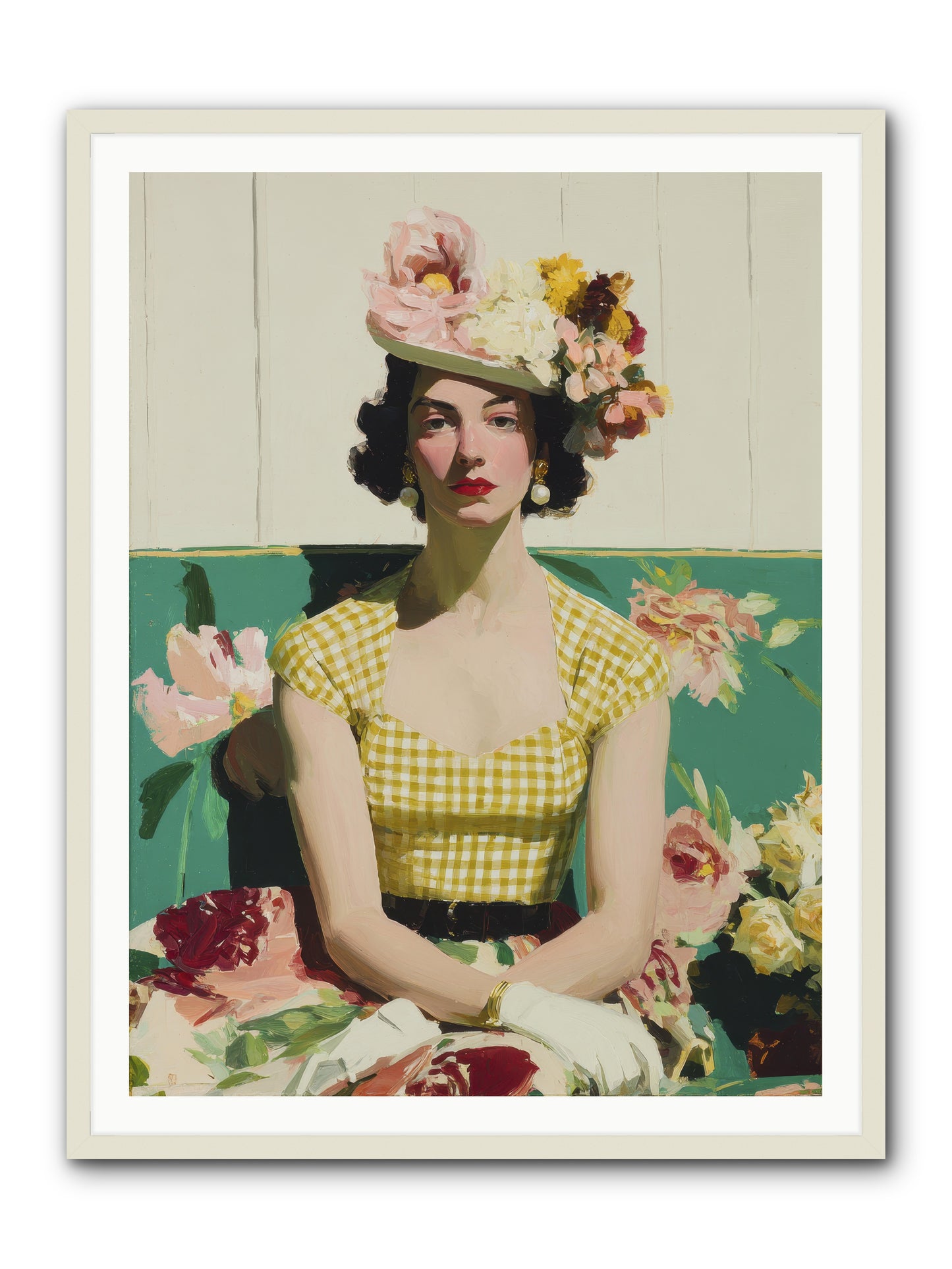 The One Who Commanded Spring -- Framed Print - White 36x48