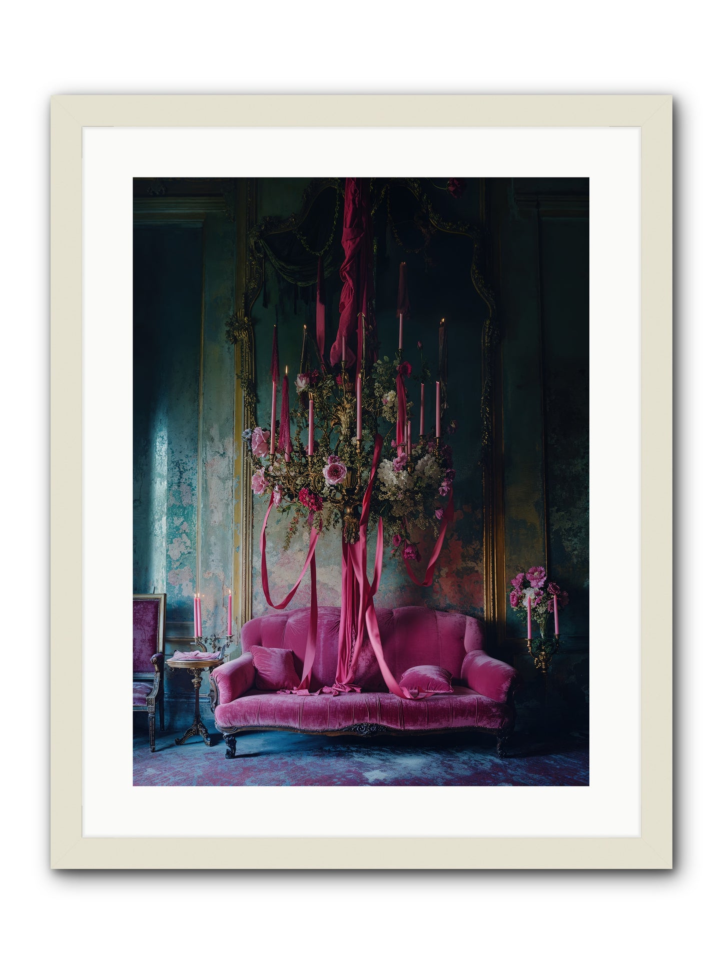 The Opera's Crown -- Framed Print - White 18x24