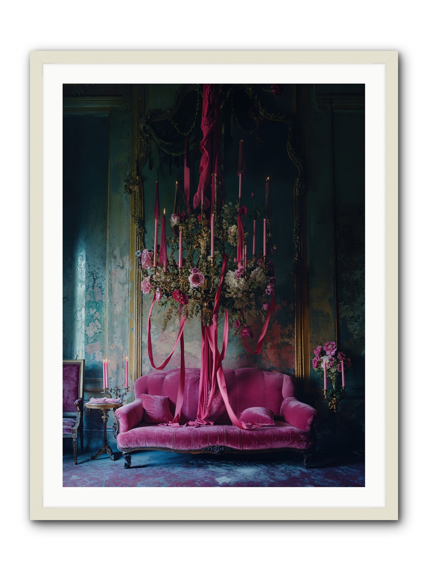 The Opera's Crown -- Framed Print - White 30x40